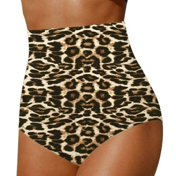 Jusfitsu High Waisted Bikini Bottom for Women Tummy Control Swimsuits NWT Size M - Picture 2 of 9